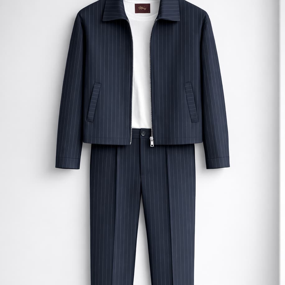 Zr Takım - Lacivert Çizgili