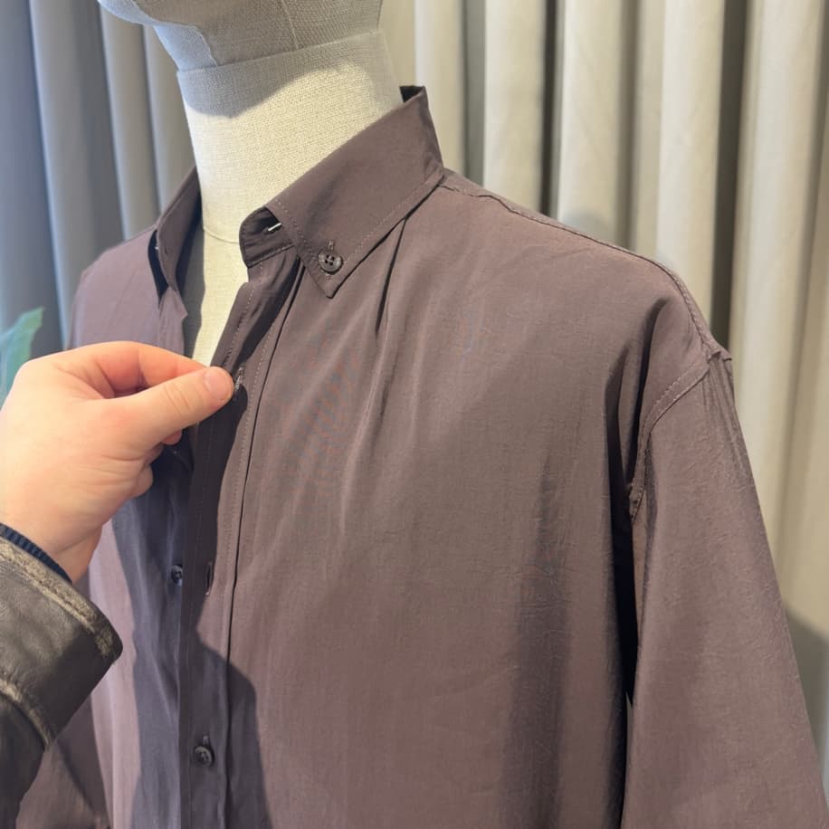 Modal Kumaş Gömlek - Kahverengi - Küçük Görsel 2