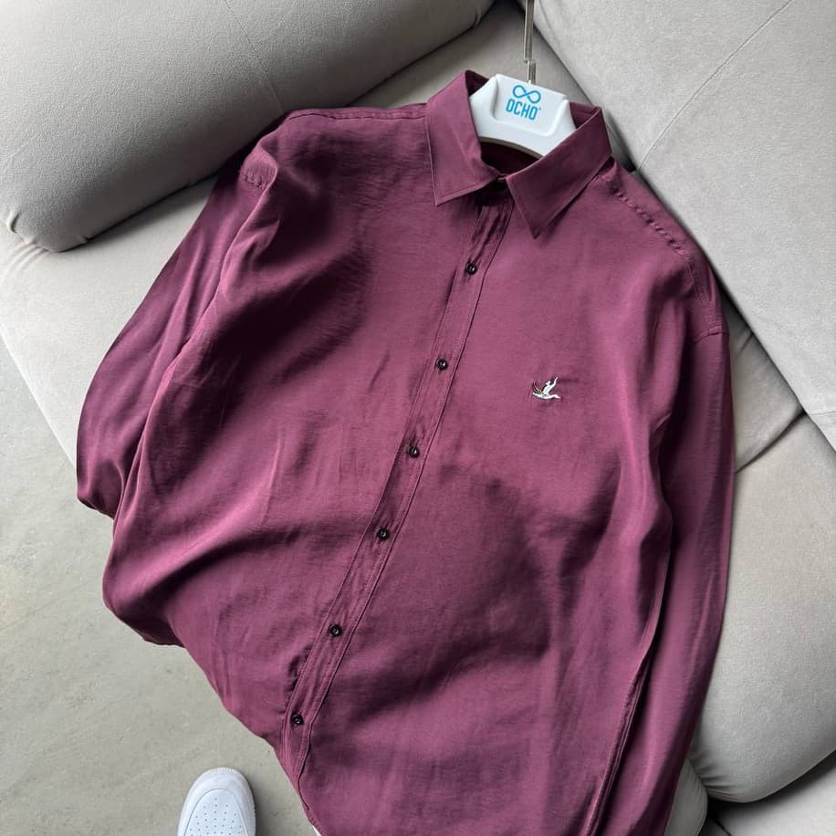 Premium Kalite Gömlek - Bordo