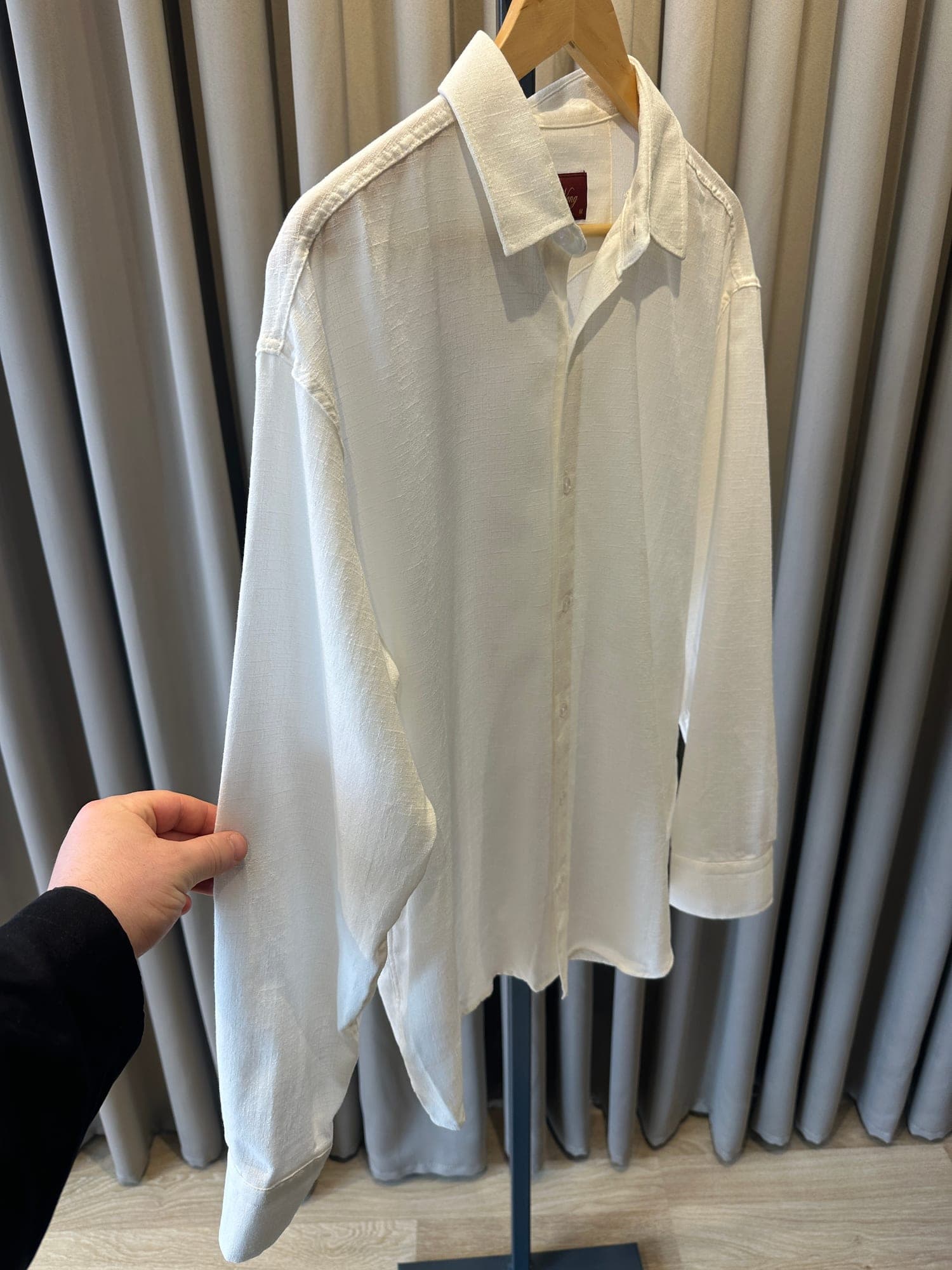 Wong Keten Gömlek (Beyaz)